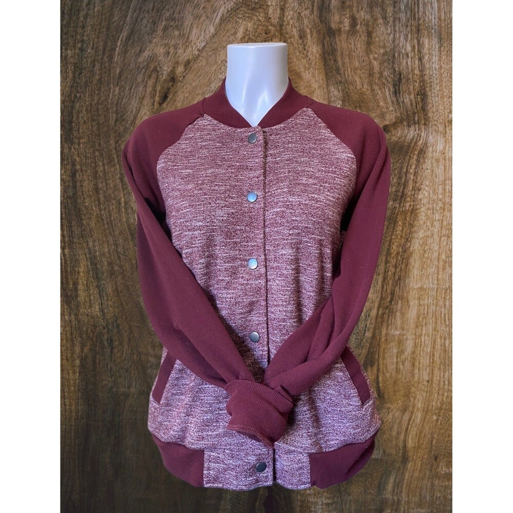 Forever 21 French Terry Bomber/Varsity Style Jacket
